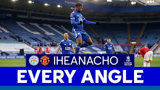 EVERY ANGLE | Kelechi Iheanacho (First Goal) vs. Manchester United | 2020/21
