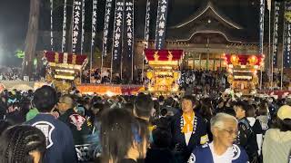 2024年 三木大宮八幡宮 秋祭り 本宮 栄町 高木 平田屋台 の宮練り