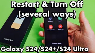 Galaxy S24's: How to Restart \u0026 Turn Off (several ways)