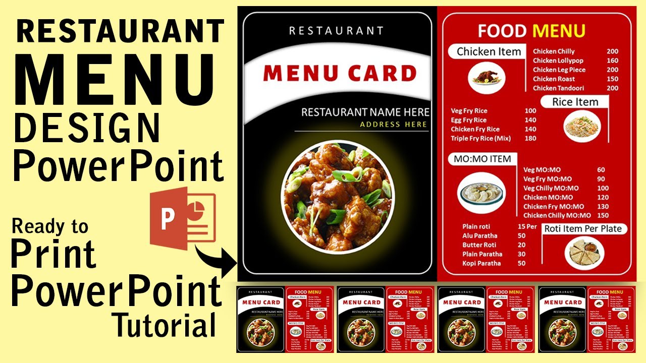 Powerpoint Menu Template