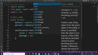 battery notifier using python | battery notification using python | python project 🔋