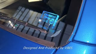 VIBESヴァイブス カーセキュリティ アクリルLEDスキャナー プレート マルチカラー発光 オリジナル制作注文　取付施工：Jimnyジムニー