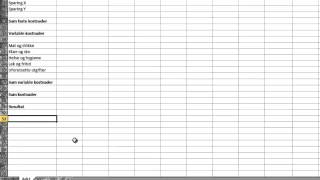 Excel 2010 (Norsk) - Budsjett - Nybegynnere -  Del 1 - Sette opp et budsjett for privatøkonomien