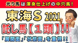 東海ステークス2021【託し馬1頭】公開！このレースは「好気配だと思えるあの馬」から勝負します。