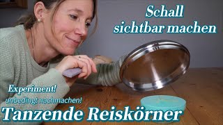 Forsche mit! Tanzende Reiskörner - ein Schall-Experiment! Checky-Video im Dezember