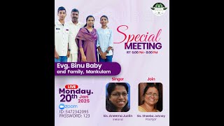 Evg. Binu Baby and Family, Mankulam - Interview | Join: Sheeba Johney | Singer: Aneema Justin