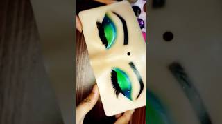 Green stone eye makeup tutorial for party✨💚✨|#shorts#shortvideo#youtubeshorts #salonimakeuptutorial