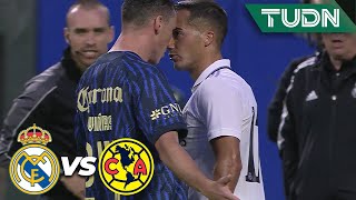 ¡SE ENCIENDEN! Viñas se encara con Vázquez | Real Madrid 1-1 América | Amistoso Internacional |TUDN