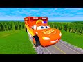 giant lava m u0026m s fan pits vs huge u0026 tiny lightning mcqueen from pixar cars beamng drive