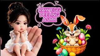 RAW EGG PEELING ASMR LIVE BÓC TRỨNG GIẢI TRÍ #egg #trending #julia #asmr #live #like #video #rawegg