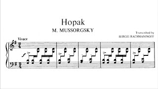 Rachmaninoff plays Mussorgsky - Sorochintsy Fair: Hopak