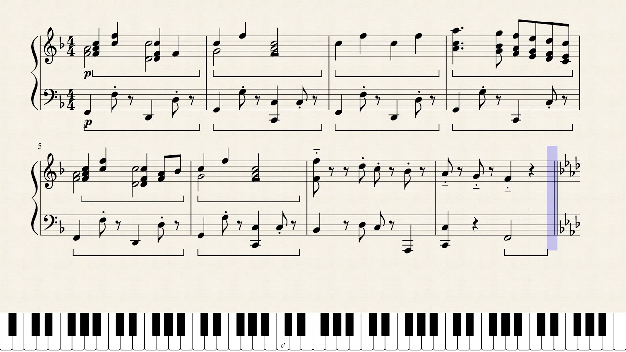 Jeopardy Theme Piano Sheet Youtube