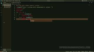 how to find the string with alpha numeric values | python | programming | @ProgrammingSkill200