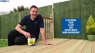 No Nonsense Anti-Slip Quick-Drying Decking Stain | Screwfix