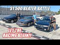 CHEAP CAR BATTLE!!! Who Bought the Best Car For UNDER $1,500?? (drag race, rally cross, oval track)