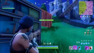 1v4 a squad without my crosshairs !!! (Fortnite Battle Royal)