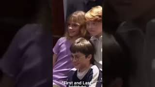 First and last day😭🥺 #harry #hermione #ron #thegoldentrio #emmawatson #rupertgrint #danielradcliffe