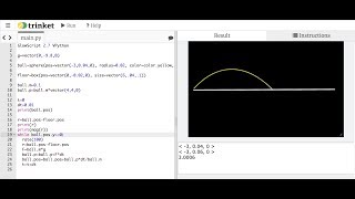 Visualizing a Moving Ball with Python and the Momentum Principle