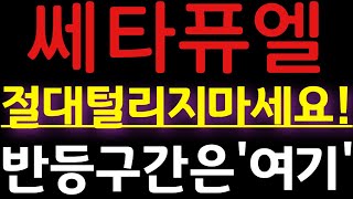 🔴[쎄타퓨엘]🔥절대 털리지 마세요!🔥반등구간은 \