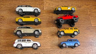 Big Toy Cars Shown in Hands with Interriors