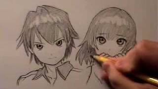 How to Draw Manga Hair, 2 Ways [RE-UPLOAD w/ AUDIO]