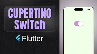 CupertinoSwitch widget | Switch Button | Flutter