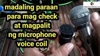 Paano mag palit ng microphone voice coil @THREEKKKOFFICIALVLOG03