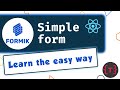 Formik tutorial, simple forms in react