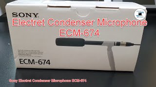 Sony Electret Condenser Microphone ECM 674 : unboxing \u0026 overview.