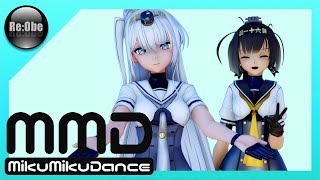 【MMD艦これ】秋月VS冬月のキャットファイト【1080p】