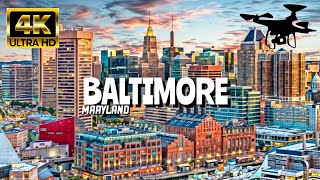 Baltimore, Maryland In 4K By Drone - Amazing View Of Baltimore, Maryland