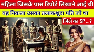 पत्नी जिसके पास रिपोर्ट लिखाने आई थी वह उसका तलाकशुदा पति था जो था SP||heart touching story