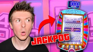 I WON THE PLINKO JACKPOT AT THE ARCADE!!