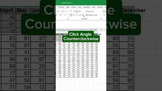 Angled Headers in Excel‼️ #excel