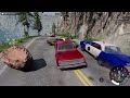 We Attempted to Escape a MASSIVE AVALANCHE in Cars! (BeamNG Drive Mods)