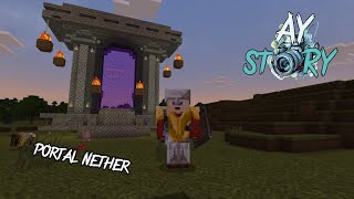 Nether Portal yg memusingkan?!? || Minecraft Survival Ay story #3