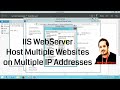 Running Multiple Websites on Multiple IP||IIS Server||web sever 2012 r2 part 2