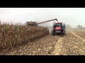 Case IH 9230 Axial Flow Combine Unloading on the Go