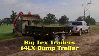 Big Tex Trailers 14lx Dump Trailer In Action