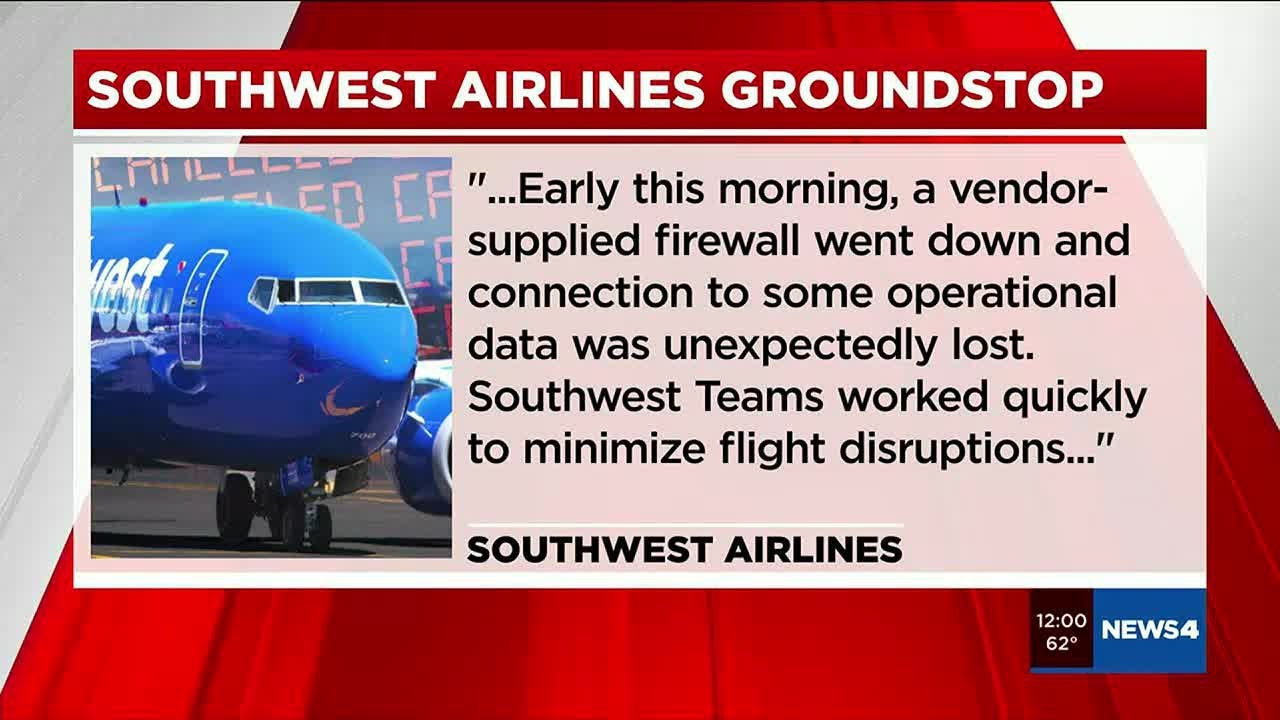 Ground Stop Lifted For Southwest Airlines - YouTube