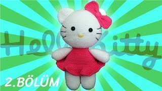 (Amigurumi) Hello Kitty Kedi Yapımı 2. Bölüm - Kulak ve Bacak Yapımı, Örme Bebek 2/4