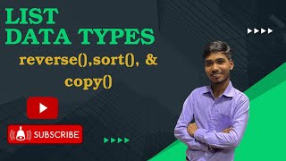 "Master Python Lists: Deep Dive into reverse(), sort(), and copy()!"