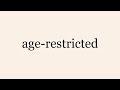 age restricted