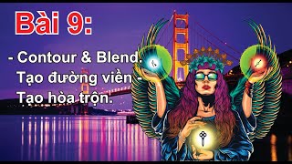 Tự Học CorelDraw 2020 Bài 9 – Contour Tool – Blend Tool (Tạo đường viền – Tạo hòa trộn)