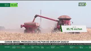 Conab: Brasil produziu 252,3 MI/TON de grãos em 2020/21 | AgroMais