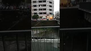 台中市政府消防局，中港93車禍救護，拒送 返隊中