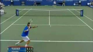 Federer vs Agassi - 2004 QF UsOpen (Part 5-8)
