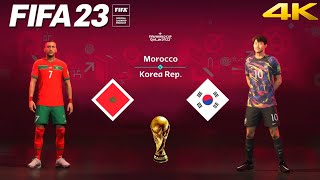FIFA 23 - Morocco vs. South Korea - FIFA World Cup Qatar Final | PS5™ Gameplay [4K 60FPS] Next Gen