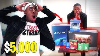 ANGRY KID STEALS $5,000 to BUY EVERY Fortnite Skin in the Game! LITTLE COUSIN GONE WILD!