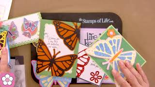 The Stamps Of Life Butterfly Fold-it Card On HSN/Quick Card